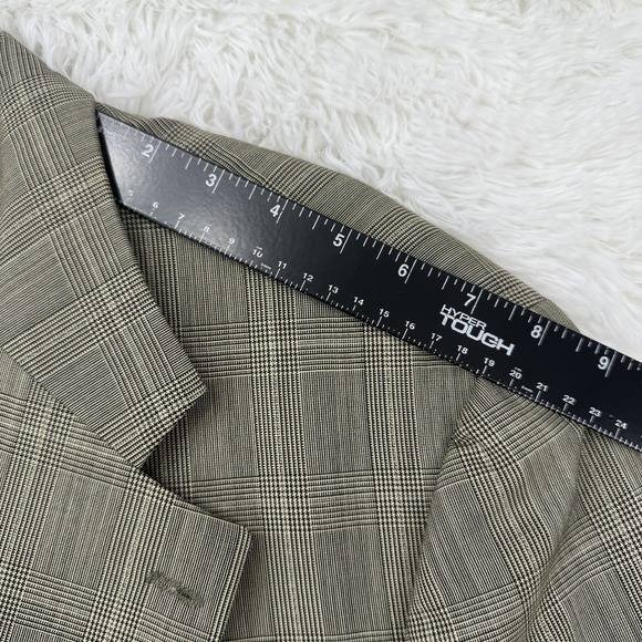 Vintage Chaps Ralph Lauren Blazer Size 42 Tall Wool Plaid Sport Coat Suit Jacket - Picture 14 of 16